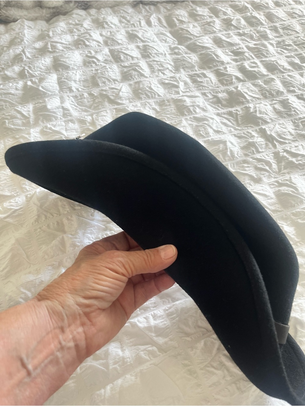 Harley Davidson Vintage Wool felt Crushable Western Hat - Picture 3 of 5